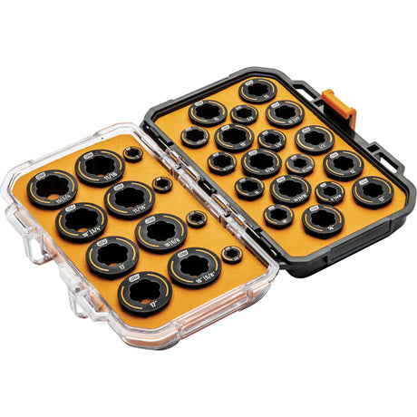 Bolt Biter™ Wrench Insert Set, Open-Ended/Ratcheting Box, 30 Pieces, Imperial and Metric