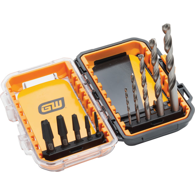 Bolt Biter™ Screw Extractor Set, Alloy Steel, 10 Pieces