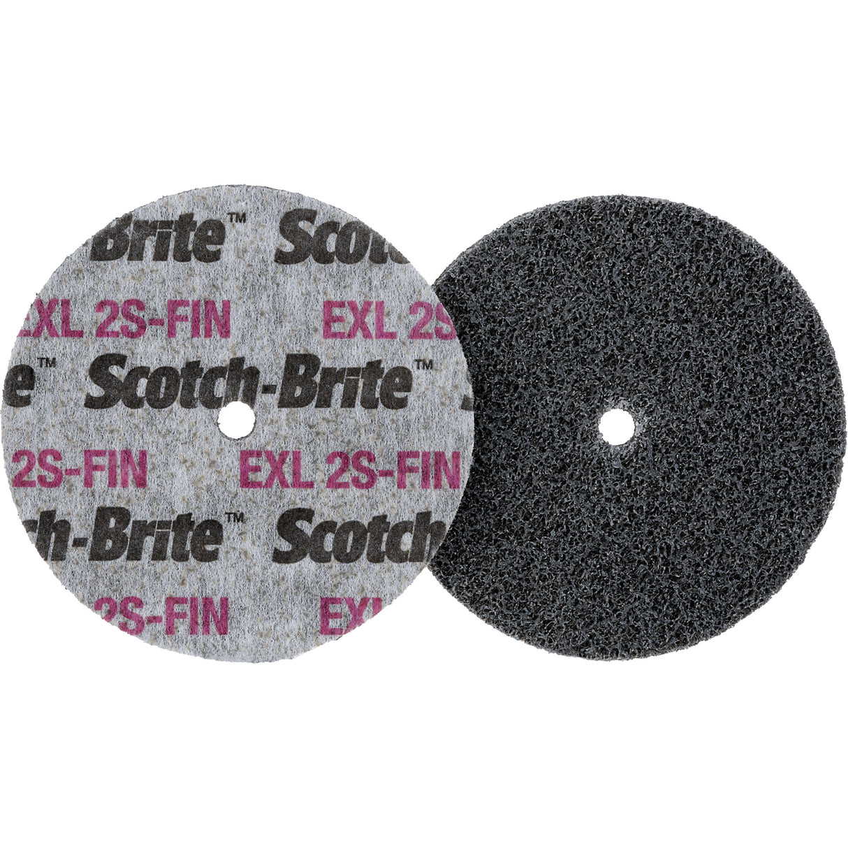 Scotch-Brite EXL Unitized Wheel, 3" x 1/2", 1/4" Arbor