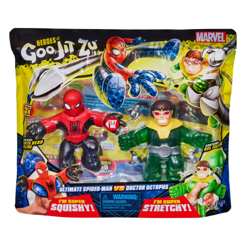 HEROES of GOO JIT ZU - S5 - MARVEL  VERSUS PK - SPIDERMAN vs DR. OCTOPUS (Case of 4)