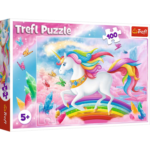 PUZZLE - INTO THE CRYSTAL WORLD OF UNICORNS - 100pcs (Case of 12)