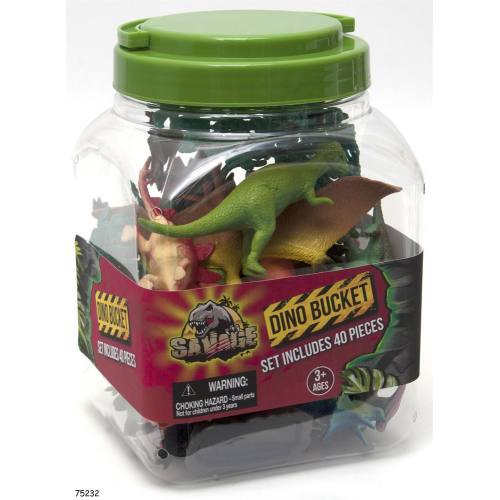 40pc DINO BUCKET ASST (Case of 6)