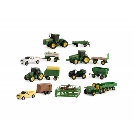 JOHN DEERE 1/64 SCALE - FARM VEHICLE PLAYSET (Case of 3)