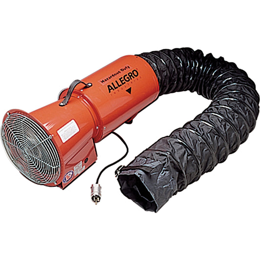 8" AC Metal Axial Blowers, 1/3 HP, 890 CFM, Explosion Proof