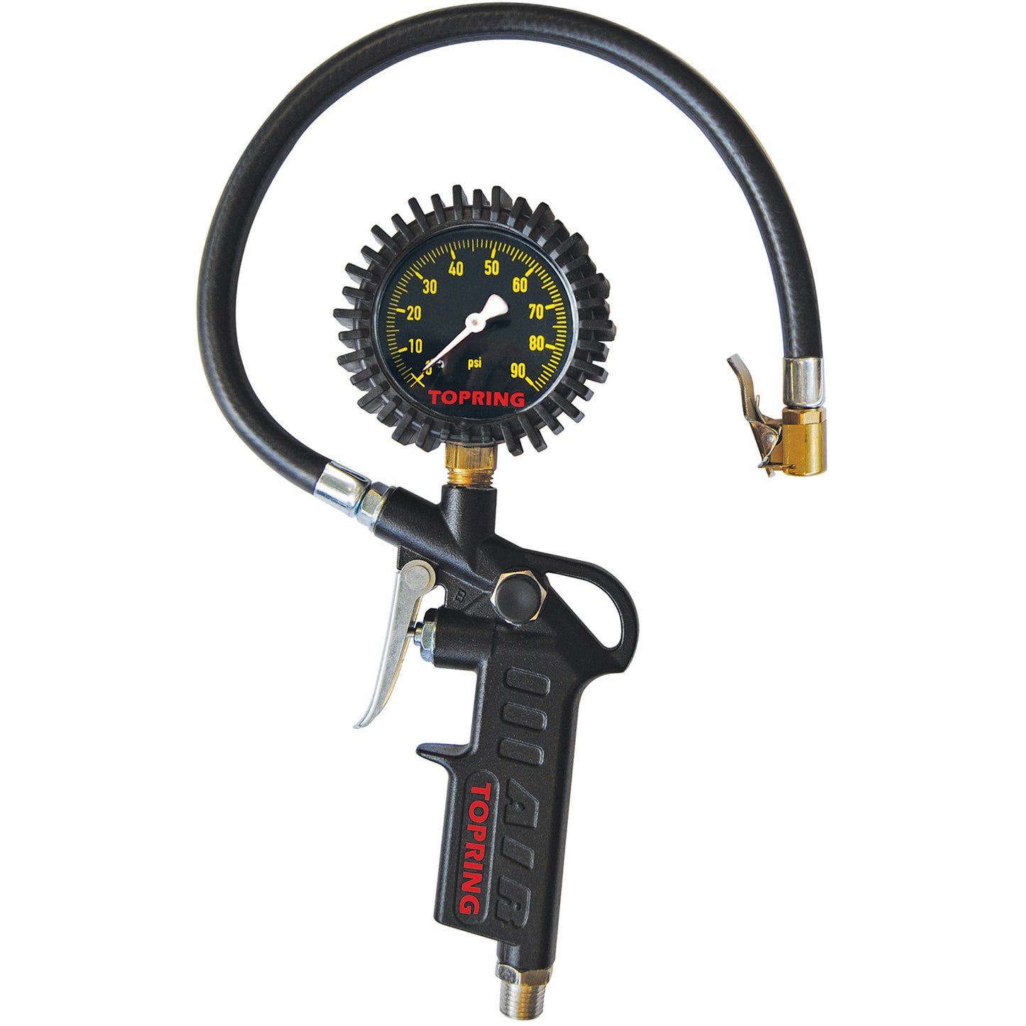 Pistol Grip Dial Inflator Gauge