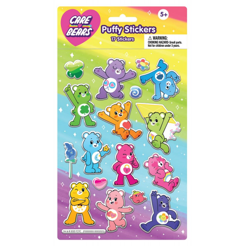 CARE BEARS - PUFFY STICKERS (Case of 6)
