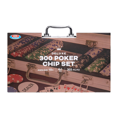 ALEX - IDEAL - DELUXE -300pc - 11.5g POKER CHIPS in ALUM CASE (Case of 3)