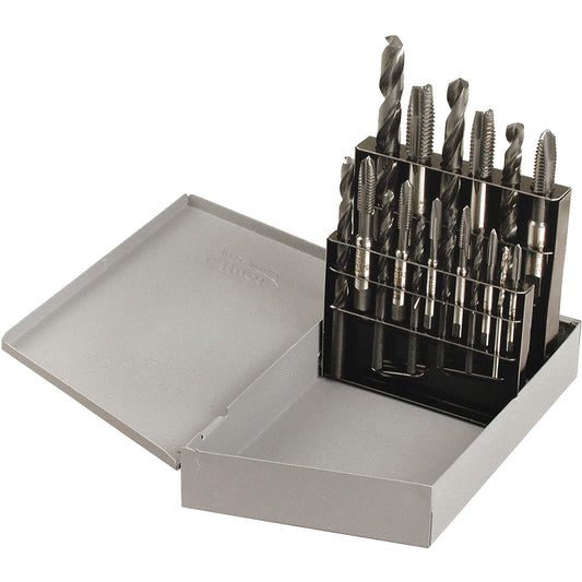 Drill & Plug Hand Tap Set, 18 Pieces