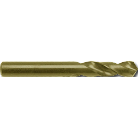 Stub Length Screw Machine Drill Bit, 1/2", High Speed Cobalt, 2-1/4" Flute