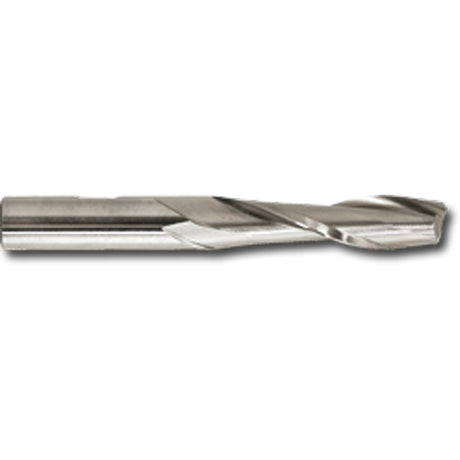 Weldon Shank Long Series End Mill, 3/4" Dia., 2 Flutes, High Speed Cobalt