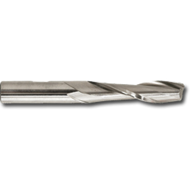 Weldon Shank Long Series End Mill, 3/4" Dia., 2 Flutes, High Speed Cobalt