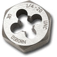Hexagon Rethreading Die Nut, 0.82" Dia., M8x0.82 Thread, Carbon