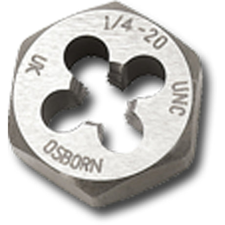 Hexagon Rethreading Die Nut, 0.71" Dia., M6x0.75 Thread, Carbon