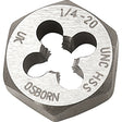 Hexagonal Rethreading Die, 1-1/2" Dia., 3/4"-10 Thread, Carbon