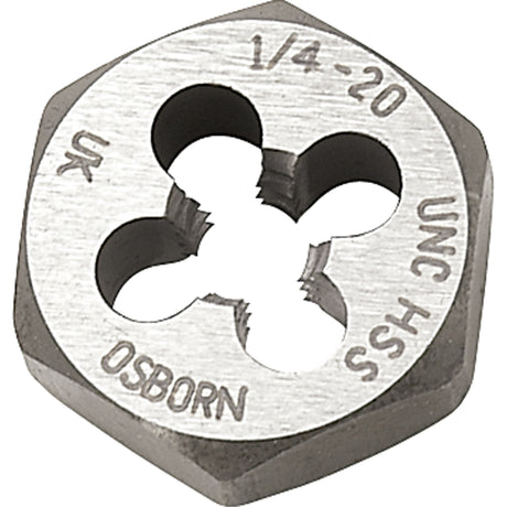 Hexagonal Rethreading Die, 1-1/2" Dia., 3/4"-10 Thread, Carbon