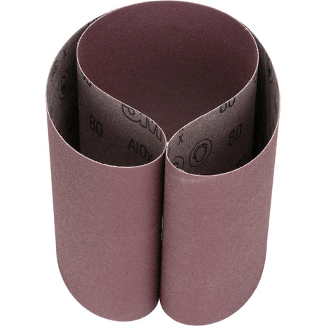 Cloth Belt 341D, 6" W x 48" L, Aluminum Oxide, 80 Grit