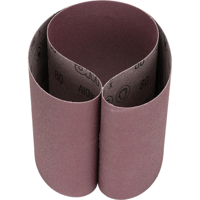 Cloth Belt 341D, 6" W x 48" L, Aluminum Oxide, 80 Grit