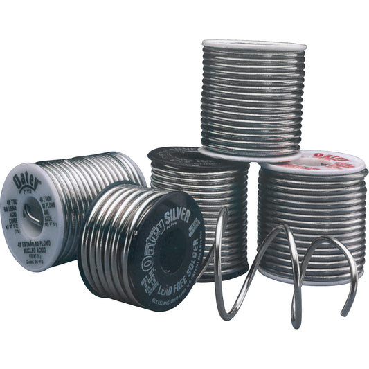 40/60 General Purpose Solder, Lead-Based, 40% Tin 60% Lead, Acid Core, 0.125" Dia.