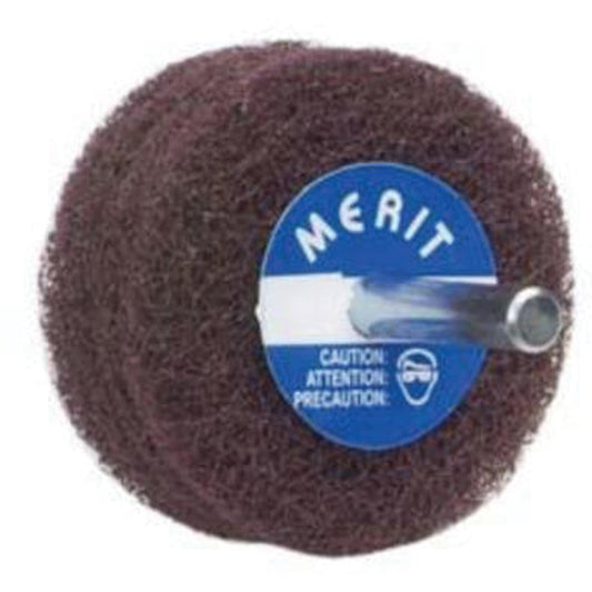 Abrasotex Non-Woven Disc Wheel, 2" Dia., Medium Grit, Aluminum Oxide