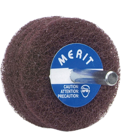 Abrasotex Non-Woven Disc Wheel, 2" Dia., Fine Grit, Aluminum Oxide