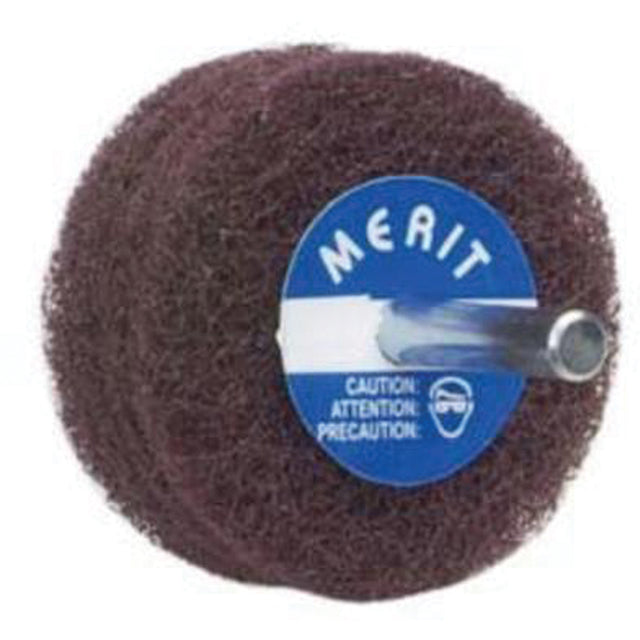 Abrasotex Non-Woven Disc Wheel, 3" Dia., Medium Grit, Aluminum Oxide