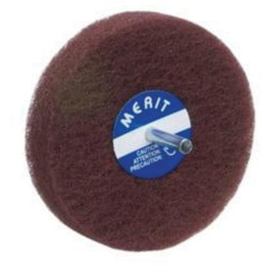 Abrasotex Non-Woven Disc Wheel, 4" Dia., Fine Grit, Aluminum Oxide