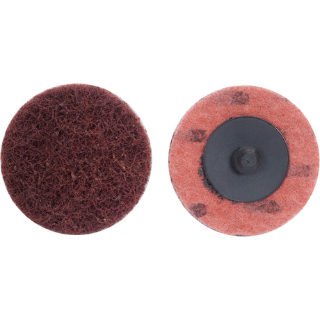 Non-Woven Quick-Change Buffing Disc, 1-1/2" Dia., Coarse Grit, Aluminum Oxide