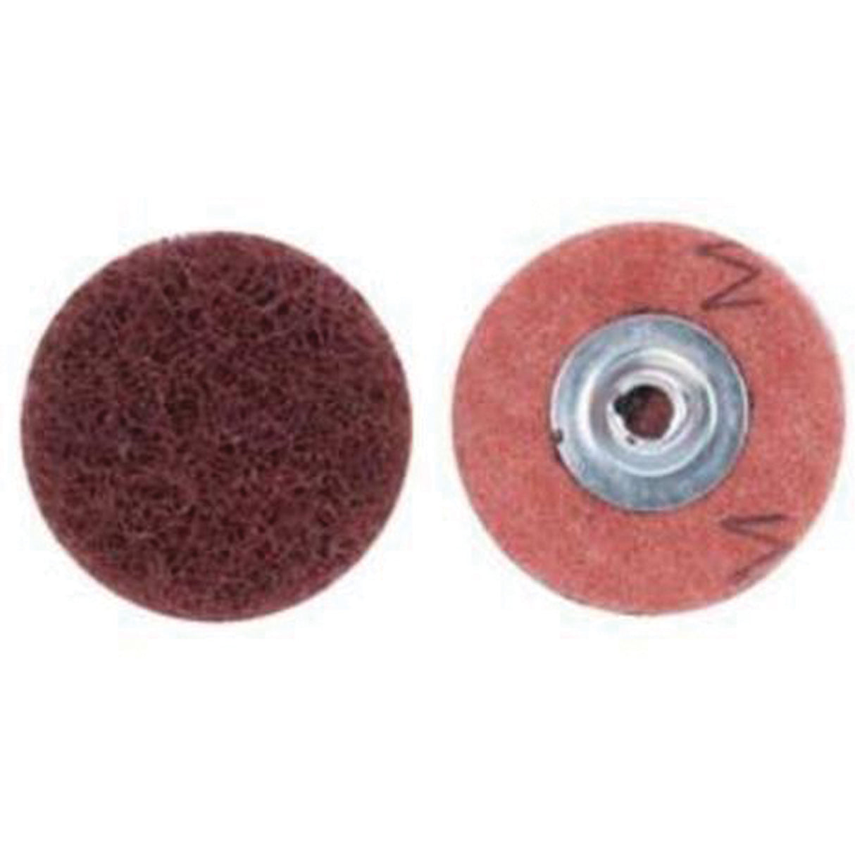 Buffing & Polishing Quick-Change Disc, 2" Dia., Medium Grit, Aluminum Oxide