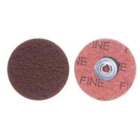 Buffing & Polishing Quick-Change Disc, 2" Dia., Fine Grit, Aluminum Oxide
