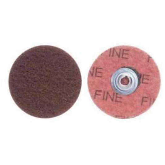 Buffing & Polishing Quick-Change Disc, 2" Dia., Fine Grit, Aluminum Oxide