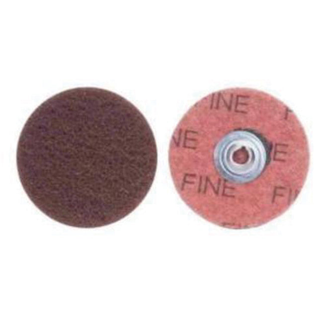 Buffing & Polishing Quick-Change Disc, 2" Dia., Fine Grit, Aluminum Oxide