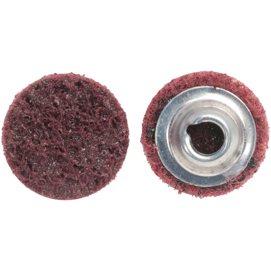 Non-Woven Quick-Change Discs, 2" Dia., Medium Grit, Aluminum Oxide