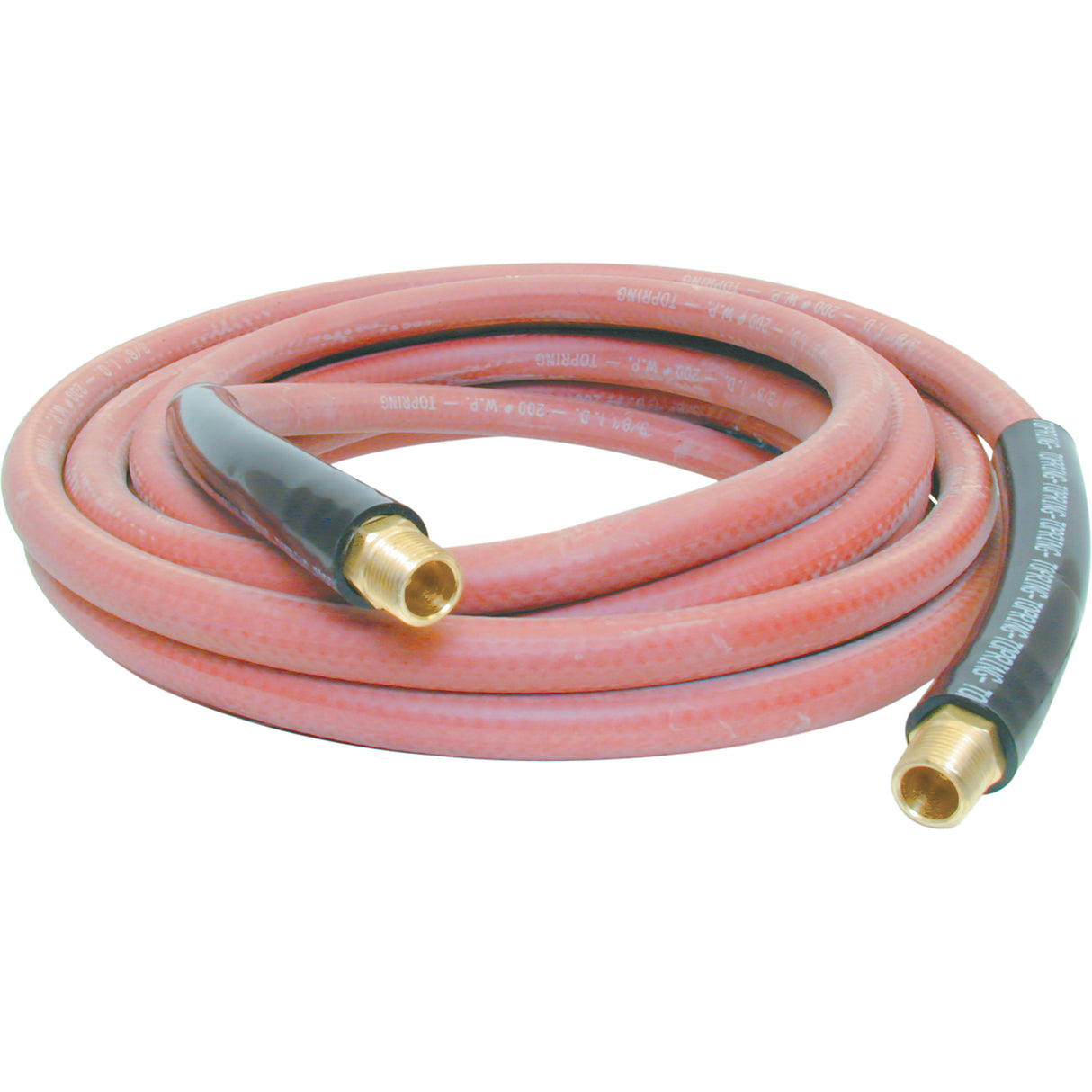Airflex General Purpose Hoses, Air, Rubber, 1/2" dia. x 25', 200 psi, 3/8 NPT
