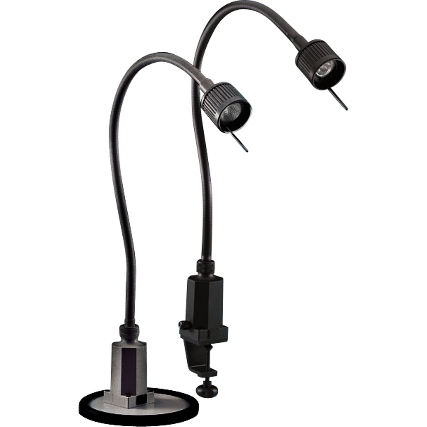 Sunnex Halogen Task Lights, 20 W, 20" Neck, Black