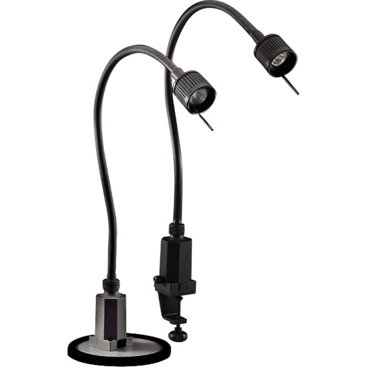 Sunnex Task Lights - 20-Watt Halogen Series, 20 W, Halogen, 27" Neck, Black