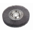 Crimped Wire Wheel Brushes - Wide Face, 6" Dia., 0.0118" Fill, 2" Arbor