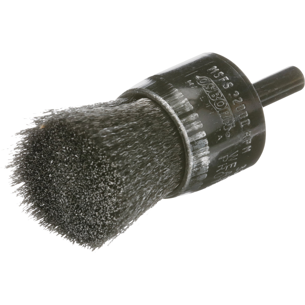 Crimped Wire End Brush, 1", 0.005 Fill
