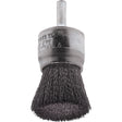 Crimped Wire End Brushes, 1/2", 0.02" Fill, 1/4" Shank