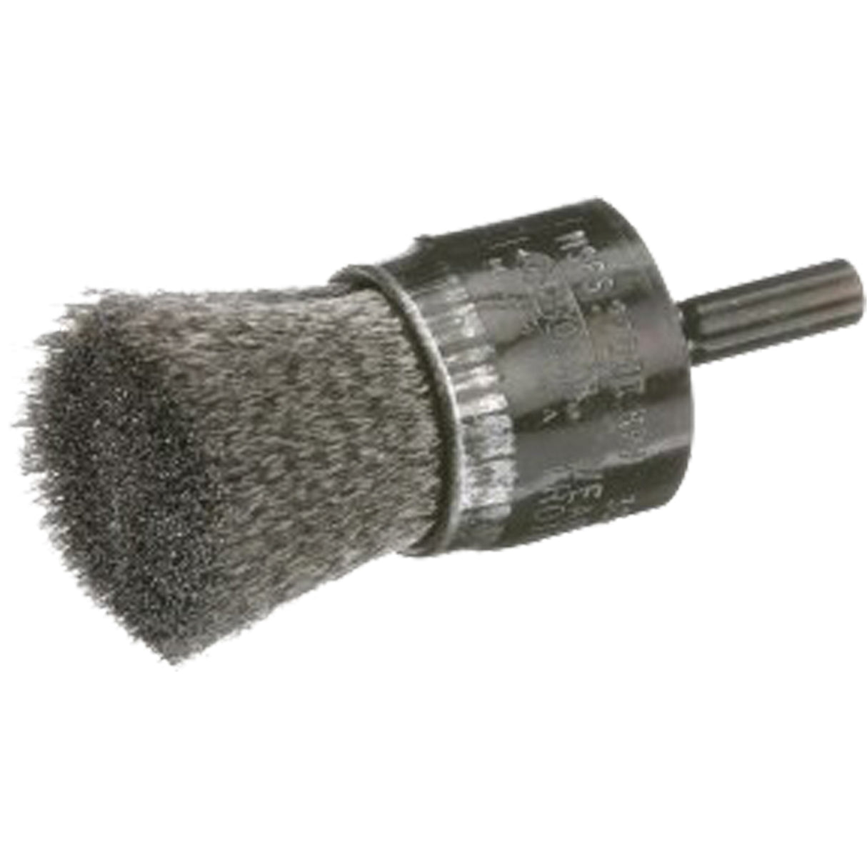 Crimped Wire End Brush, 1", 0.006" Fill