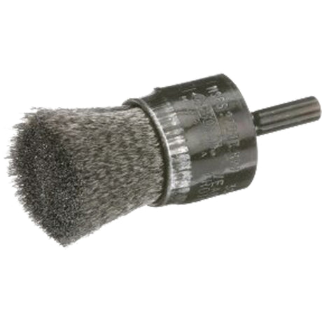 Crimped Wire End Brush, 1", 0.006" Fill