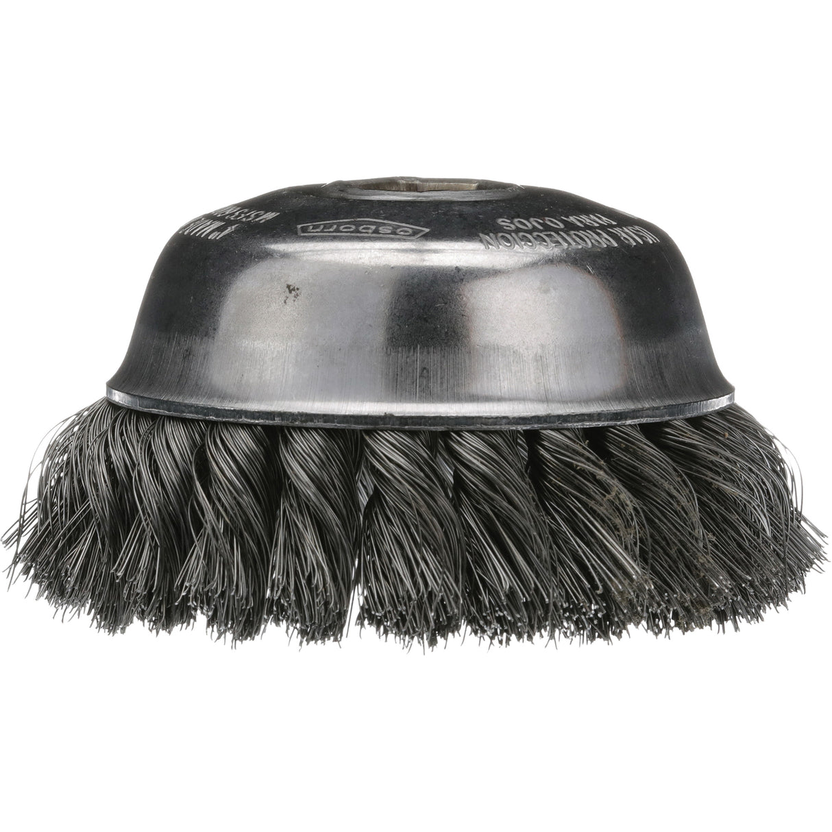 Knotted Cup Brush, 4" Dia. x 5/8"-11 Arbor