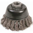 Knot Wire Cup Brushes - High Speed Small Grinder, 2-3/4" Dia. x 5/8"-11 Arbor