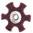 Abrasotex Surface Preparation Star, 2" Dia., Medium Grit, Aluminum Oxide
