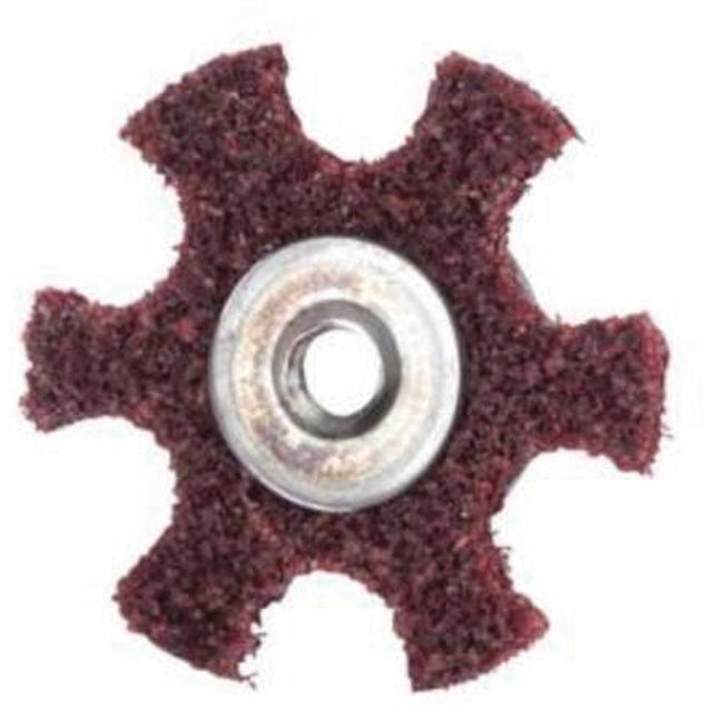 Abrasotex Surface Preparation Star, 2" Dia., Medium Grit, Aluminum Oxide