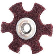 Abrasotex Surface Preparation Star, 4" Dia., Medium Grit, Aluminum Oxide