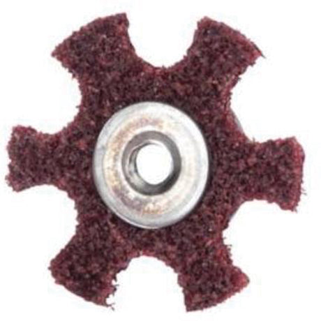 Abrasotex Surface Preparation Star, 4" Dia., Medium Grit, Aluminum Oxide