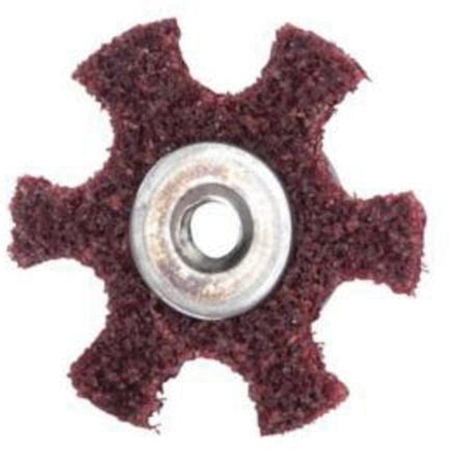 Abrasotex Surface Preparation Star, 4" Dia., Medium Grit, Aluminum Oxide