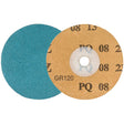 TWIST™ TOPCUT™ Sanding Disc, 3" Dia., 120 Grit, Zirconium