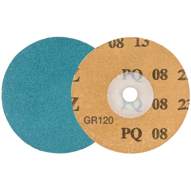 TWIST™ TOPCUT™ Sanding Disc, 3" Dia., 120 Grit, Zirconium