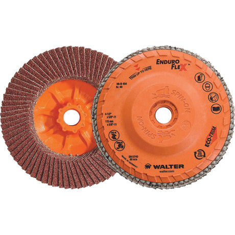 Enduro-Flex™ Flap Disc, 4-1/2" x 5/8"-11, Type 27, 40 Grit, Zirconia Alumina